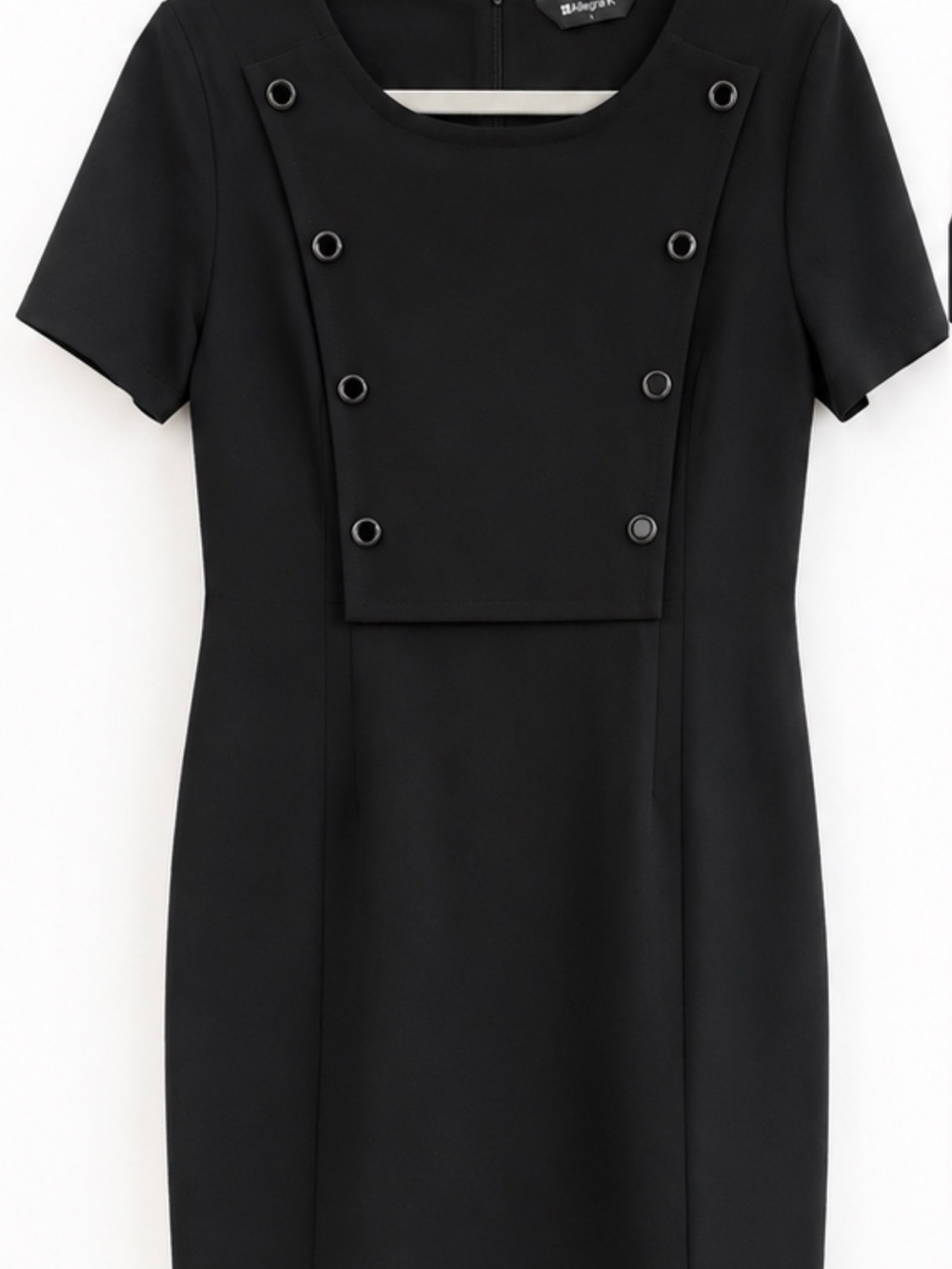 Allegra K Black Short Sleeve Sheath Dress – Size Large